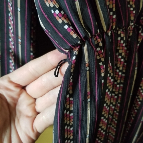 𝅺vintage Orite Union Made Long Sleeve Striped Dress. 9 to 5 realness - Picture 5 of 9